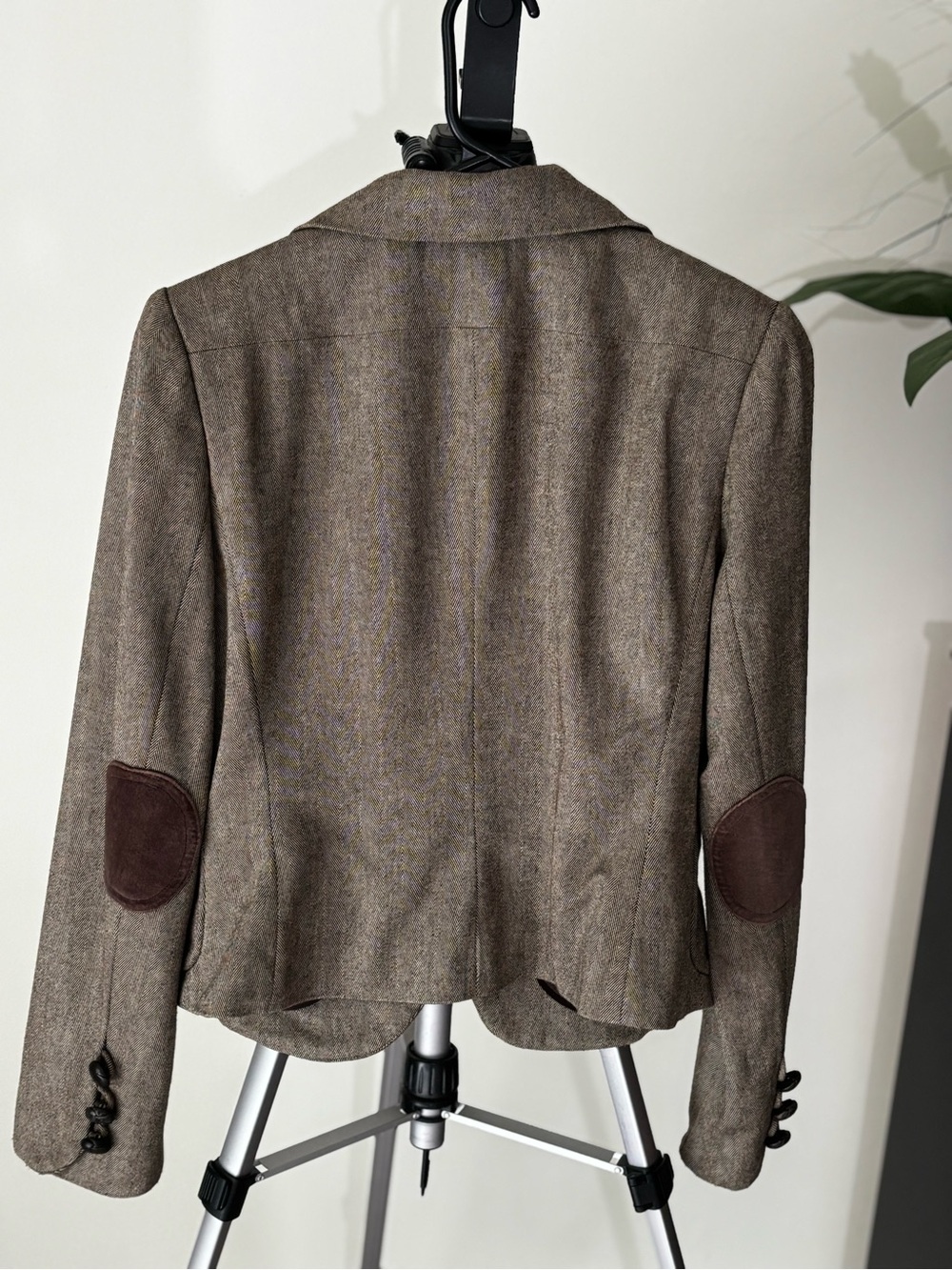 Banana Republic Brown Tweed Notch Lapel Blazer - Picture 3 of 13